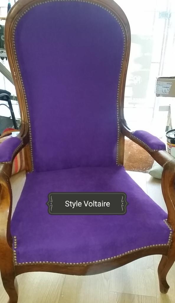 Fauteuil style Voltaire 