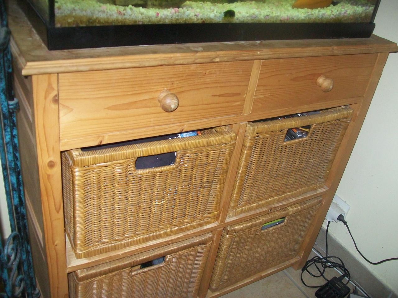 Commode en Pin brut, Avant