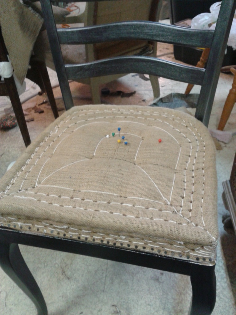 Tapisserie Chaise Style Anglais (en cours)