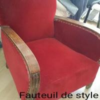 Fauteuil de style Negresco avant