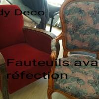 Fauteuil de style Negresco et Cabriolet L.Phiippe avant