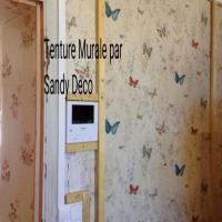 Chantier tenture murale Pendant Travaux