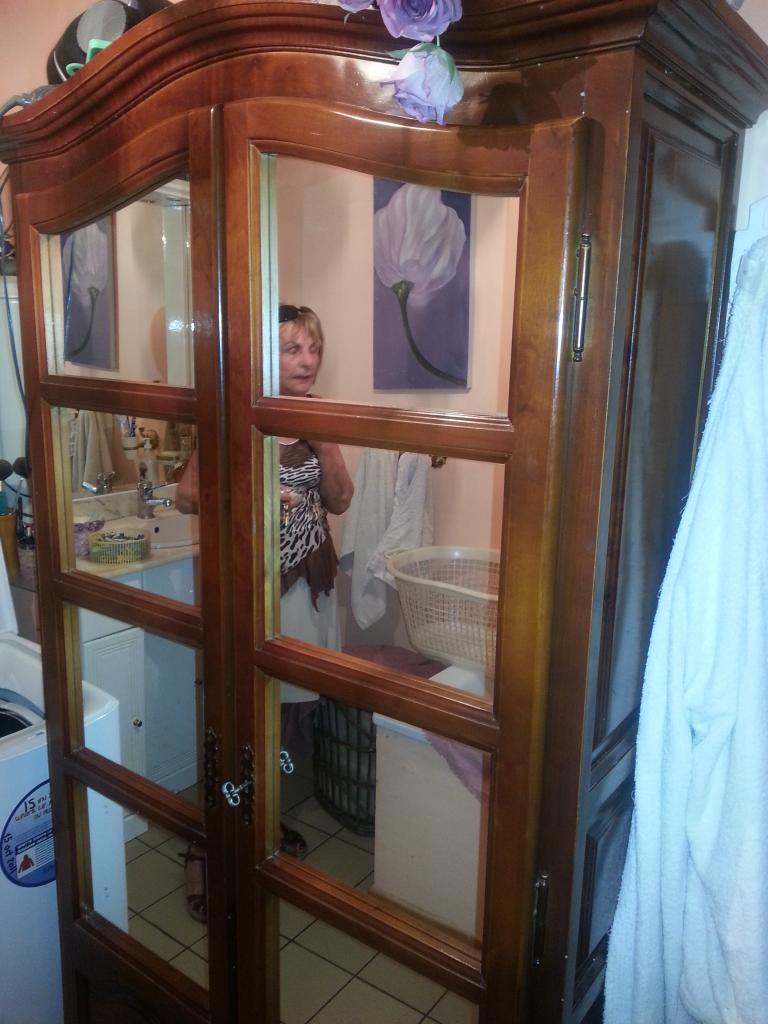 Armoire 2 Miroirs Salle de Bain AVANT Relooking