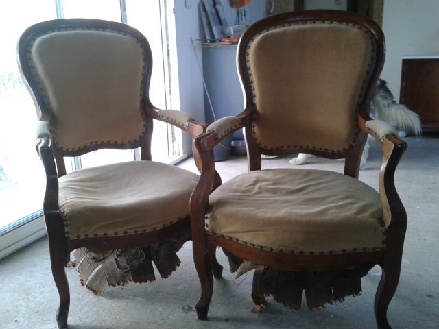 Fauteuils Style Louis Philippe Avant