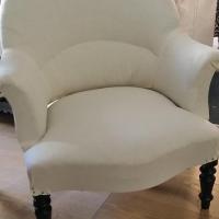 Fauteuil Crapaud mise en Blanc