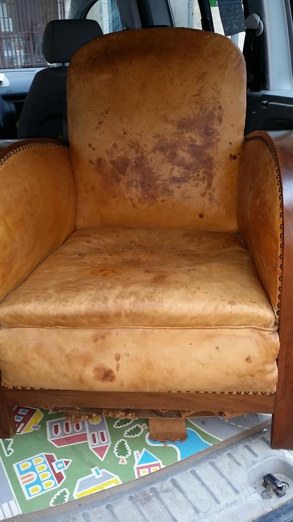 Fauteuil en Cuir Avant